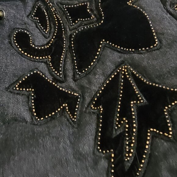 Free People Fleur de Lis Denim Puffer Jacket - Picture 9 of 16